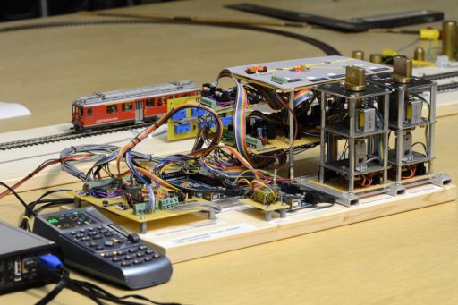 Schalterstellwerk, Integra, Elektromechanisches Stellwerk, MECF, Modelleisenbahn Club Flawil 