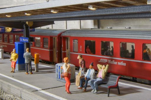 RhB, Sitzbank, H0, 1:87, MECF, Modelleisenbahn Club Flawil 