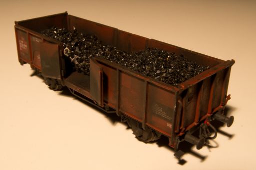MECF, Modelleisenbahn Club Flawil, MECF , Modelleisenbahn Club Flawil , Drehscheibe , Lokdepot , Kohlewagen gealtert, MECF, Modelleisenbahn Club Flawil 