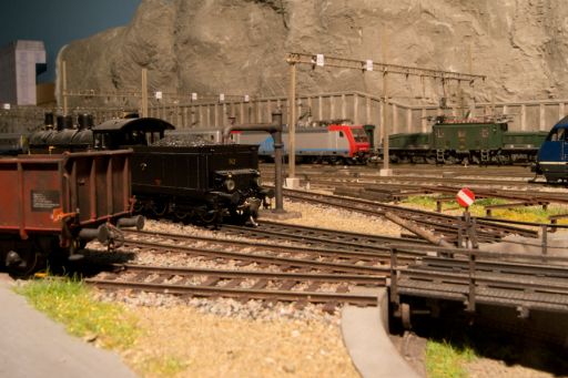 MECF, Modelleisenbahn Club Flawil, MECF , Modelleisenbahn Club Flawil , Drehscheibe , Lokdepot , A 3/5 742, MECF, Modelleisenbahn Club Flawil 