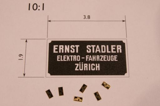 , MECF , Modelleisenbahn Club Flawil , Spurpflug RhB Xk 9143 , Typenschild, MECF, Modelleisenbahn Club Flawil 