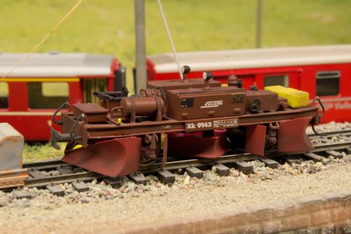 , MECF , Modelleisenbahn Club Flawil , Spurpflug RhB Xk 9143, MECF, Modelleisenbahn Club Flawil 