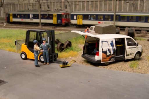 , Modelleisenbahn Club Flawil , MECF , Modellauto , Auto Beleuchtung , LED , Auto Supern , Jungheinrich Stapler Service, MECF, Modelleisenbahn Club Flawil 