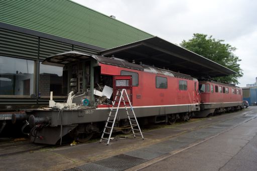 MECF , Modelleisenbahn Club Flawil , Re 4/4 II 11274 , Re 4/4 III 11365 , Re 420 , Führerstandssimulator , Führerstandsimulator , Loksimulator , Kameralok , Abbruch, MECF, Modelleisenbahn Club Flawil 