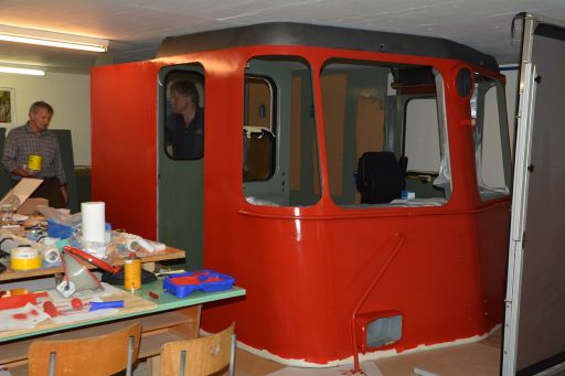 MECF , Modelleisenbahn Club Flawil , Re 4/4 III 11365 , Re 4/4 II , Re 420 , Führerstandssimulator , Führerstandsimulator , Loksimulator , Kameralok , Aufbau, MECF, Modelleisenbahn Club Flawil 