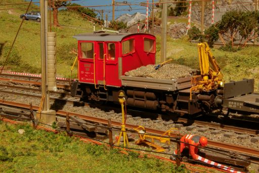 MECF , Modelleisenbahn Club Flawil , Gleisbaustelle , Langsamfahrstelle , Schienenschraubmaschine , Tm III , Tm 232, MECF, Modelleisenbahn Club Flawil 