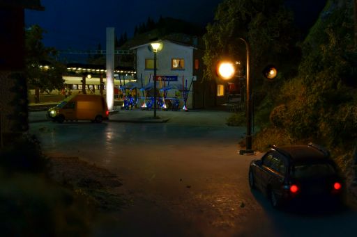 Tag-/Nachtsimulation, Animationssteuerung, MECF, Modelleisenbahn Club Flawil 