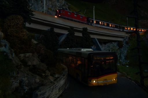 Tag-/Nachtsimulation, Animationssteuerung, MECF, Modelleisenbahn Club Flawil 
