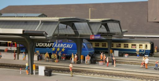Bahnhofhalle, St. Muhrtal, Zürich, Gleishalle, MECF, Modelleisenbahn Club Flawil