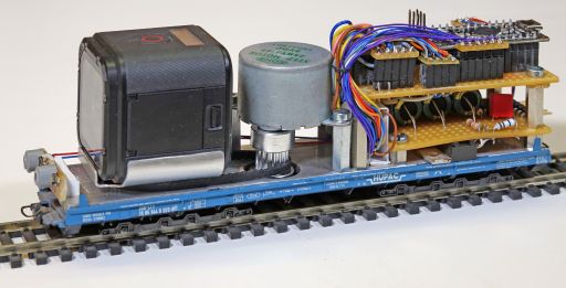 Kamerawagen, Drehtisch, Minikamera,, MECF, Modelleisenbahn Club Flawil 